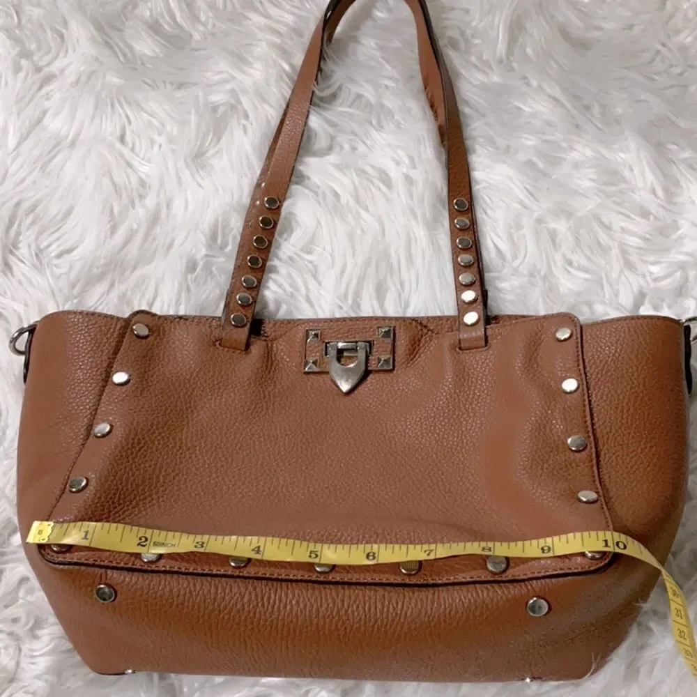 LAURENT Teffel Studded Pebbles Leather Tote